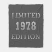 Couverture Polaire Né en 1978 cadeau d'anniversaire (Devant)