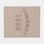 Couverture Polaire Né en 1980 cadeau d'anniversaire vintage (Devant (Horizontal))