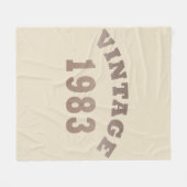 Couverture Polaire Né en 1983 cadeau d'anniversaire vintage (Devant (Horizontal))