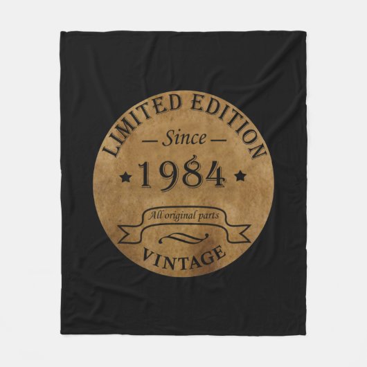 Couverture Polaire Né en 1984 anniversaire vintage (Devant)