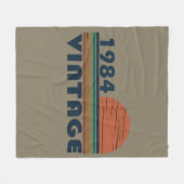 Couverture Polaire né en 1984 cadeau d'anniversaire vintage (Devant (Horizontal))