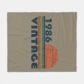 Couverture Polaire né en 1986 cadeau d'anniversaire vintage (Devant (Horizontal))