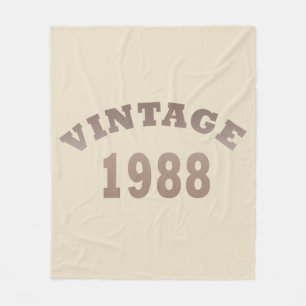 Couverture Polaire né en 1988 cadeau d'anniversaire vintage