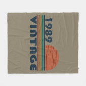 Couverture Polaire Né en 1989 cadeau d'anniversaire vintage (Devant (Horizontal))