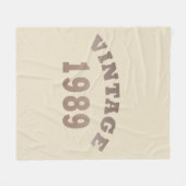 Couverture Polaire né en 1989 cadeau d'anniversaire vintage (Devant (Horizontal))