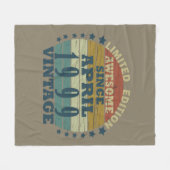 Couverture Polaire Né en avril 1999 anniversaire vintage (Devant (Horizontal))