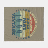 Couverture Polaire Né en mai 1999 anniversaire vintage (Devant (Horizontal))