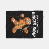 Couverture Polaire Ne faites pas de ce boulanger de biscuits au ginge (Devant (Horizontal))
