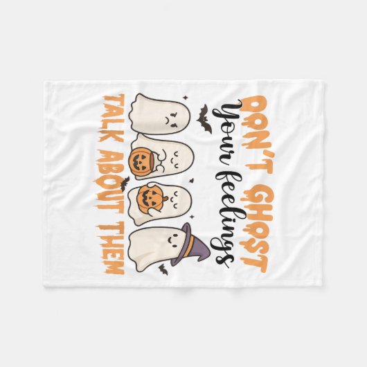 Couverture Polaire Ne fantôme pas vos sentiments Sensibilisation à la (Devant (Horizontal))