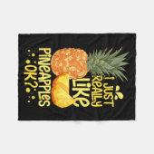 Couverture Polaire Ne Fruit Plant Juice Funny Hawaiian Quotes (Devant (Horizontal))