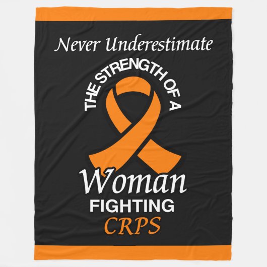 Couverture Polaire Ne jamais sous-estimer/Ruban/Femme...CRPS Fleece B (Devant)