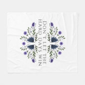 Couverture Polaire Ne laissez pas les jours difficiles gagner (Devant (Horizontal))