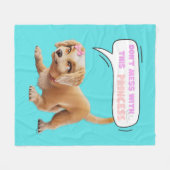 Couverture Polaire Ne manquez pas cette princesse (Devant (Horizontal))