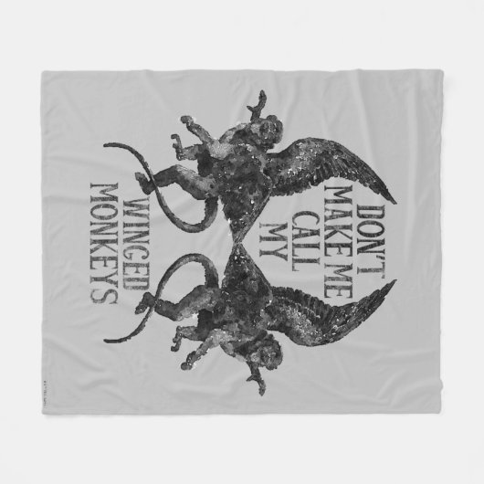 Couverture Polaire Ne me forcez pas à appeler mes singes ailés™ (Devant (Horizontal))