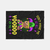Couverture Polaire Ne m'oblige pas à aller tout vaudou sur vous Mardi (Devant (Horizontal))