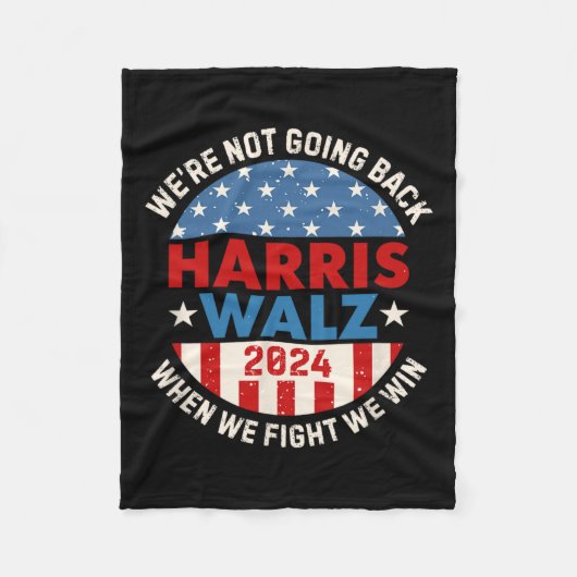Couverture Polaire Ne pas revenir Harris 2024 W 2024 Vote Harris Walt (Devant)