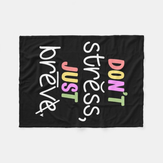 Couverture Polaire Ne pas stresser la dyslexie Sensibilisation Handic (Devant (Horizontal))