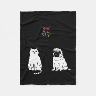 Couverture Polaire Ne pensez même pas à ça drôle Chat maman et chien