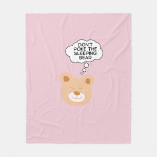 Couverture Polaire Ne pique pas l'ours qui dort