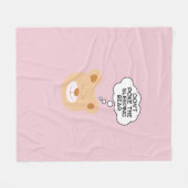 Couverture Polaire Ne pique pas l'ours qui dort (Devant (Horizontal))