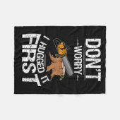 Couverture Polaire Ne t'inquiète pas, je l'ai serré dans mes bras. (Devant (Horizontal))