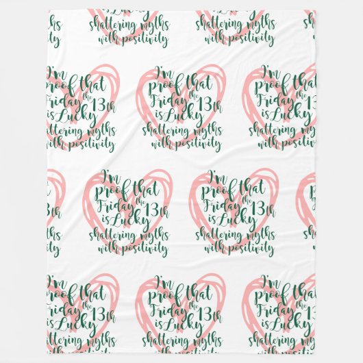 Couverture Polaire Né vendredi 13 (Devant)