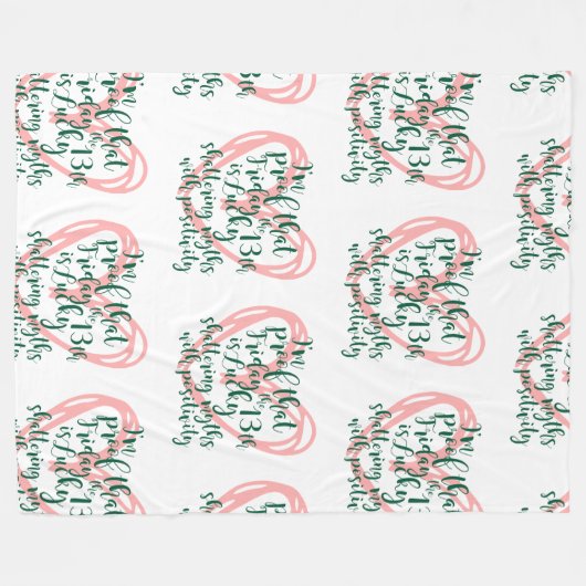 Couverture Polaire Né vendredi 13 (Devant (Horizontal))