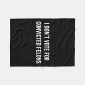 Couverture Polaire Ne votez pas pour Felons Condamnés Anti-Trump 5 (Devant (Horizontal))