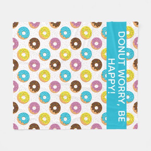 Couverture Polaire ne vous inquiétez pas être heureux avec des arrosa (Devant (Horizontal))