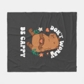 Couverture Polaire Ne vous inquiétez pas, soyez Cappy  (Devant (Horizontal))