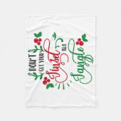 Couverture Polaire ne vous mettez pas dans un enchevêtrement de Noël (Devant)