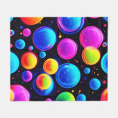Couverture Polaire Nébuleuse de bulles (Devant (Horizontal))