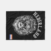 Couverture Polaire Nederland Reto Netherlands Lion Holland Dutch Men  (Devant (Horizontal))