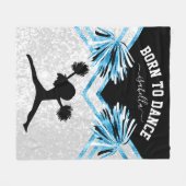 Couverture Polaire Née pour danser - Baby Blue (Devant (Horizontal))