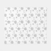 Couverture Polaire Neige d'hiver blanc (Devant (Horizontal))