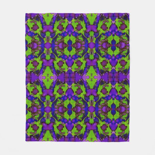 Couverture Polaire Neon Bloomstorm (Devant)