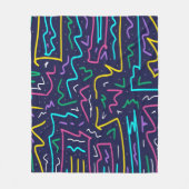 Couverture Polaire Neon Contraste Space Art (Devant)
