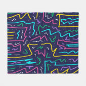Couverture Polaire Neon Contraste Space Art (Devant (Horizontal))