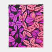 Couverture Polaire Neon Feuille se demande (Devant)