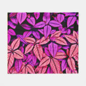 Couverture Polaire Neon Feuille se demande (Devant (Horizontal))