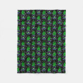 Couverture Polaire Neon Green Huit Ball (Devant)