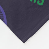 Couverture Polaire 💚 Neon green J'aime le tennis (Coin)