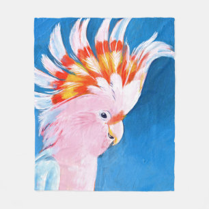 Couverture Polaire Neon Mohawk - Cockatoo rose
