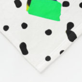 Couverture Polaire Neon Retro Memphis Geometric Chaos Pattern (Coin)