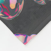 Couverture Polaire Neon Sakura Glitch (Coin)