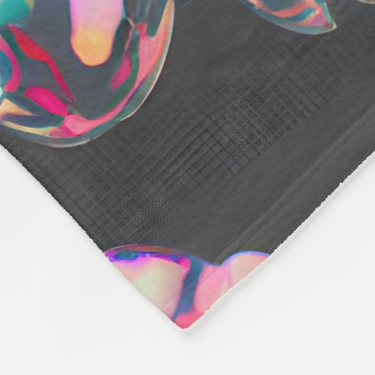 Couverture Polaire Neon Sakura Glitch (Coin)