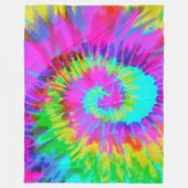 Couverture Polaire Neon Tie Dye Swirl (Devant)