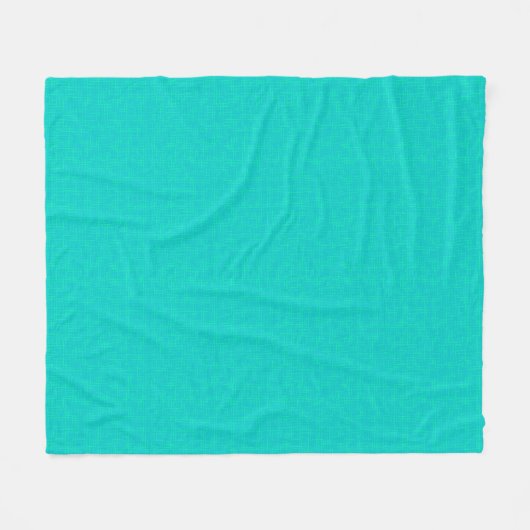 Couverture Polaire Néon turquoise texturé. (Devant (Horizontal))