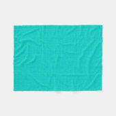Couverture Polaire Néon turquoise texturé. (Devant (Horizontal))