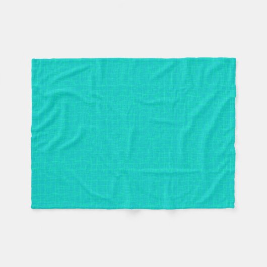 Couverture Polaire Néon turquoise texturé. (Devant (Horizontal))